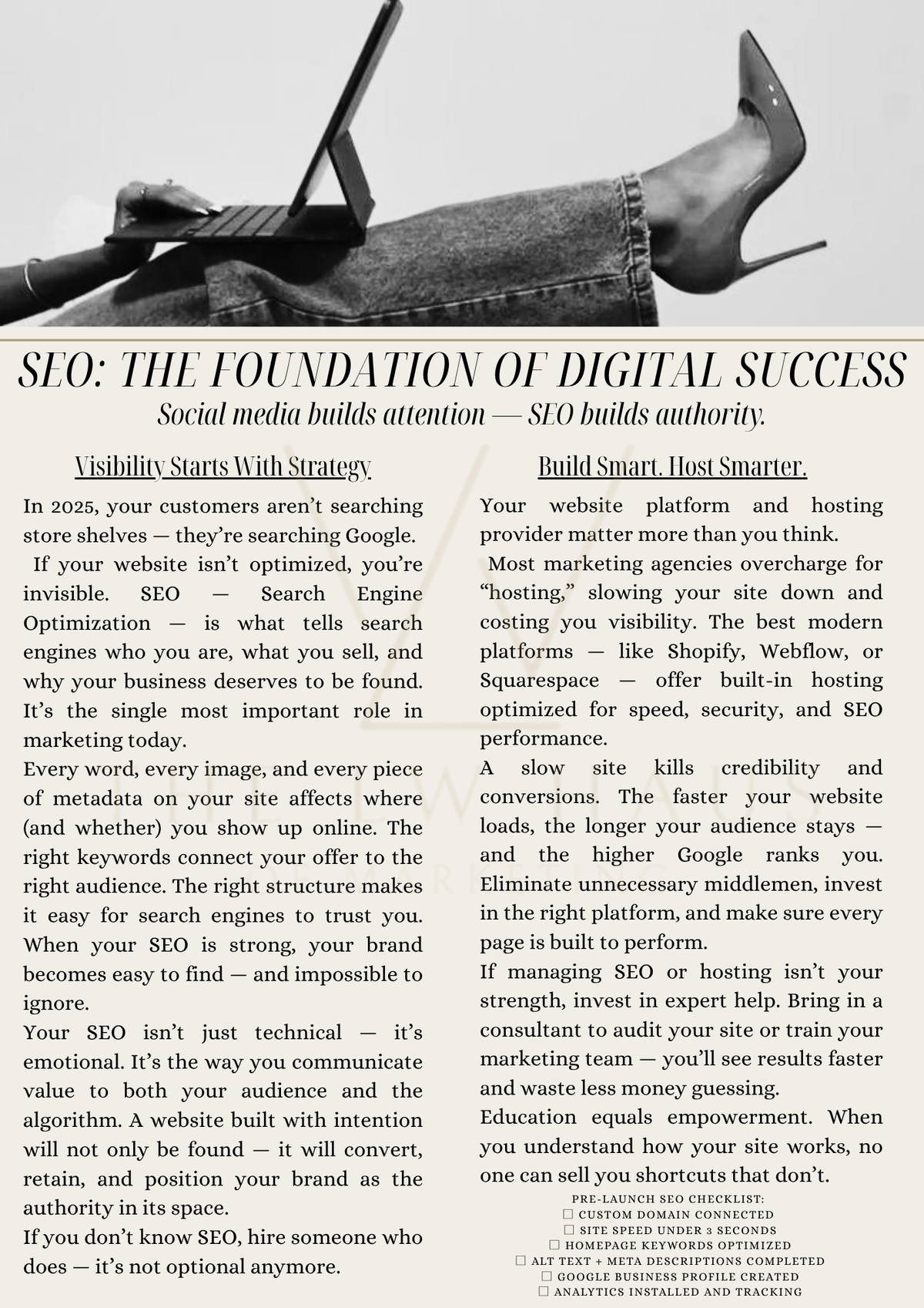 The Brand Blueprint™ Digital Download — (PDF) Workbook
