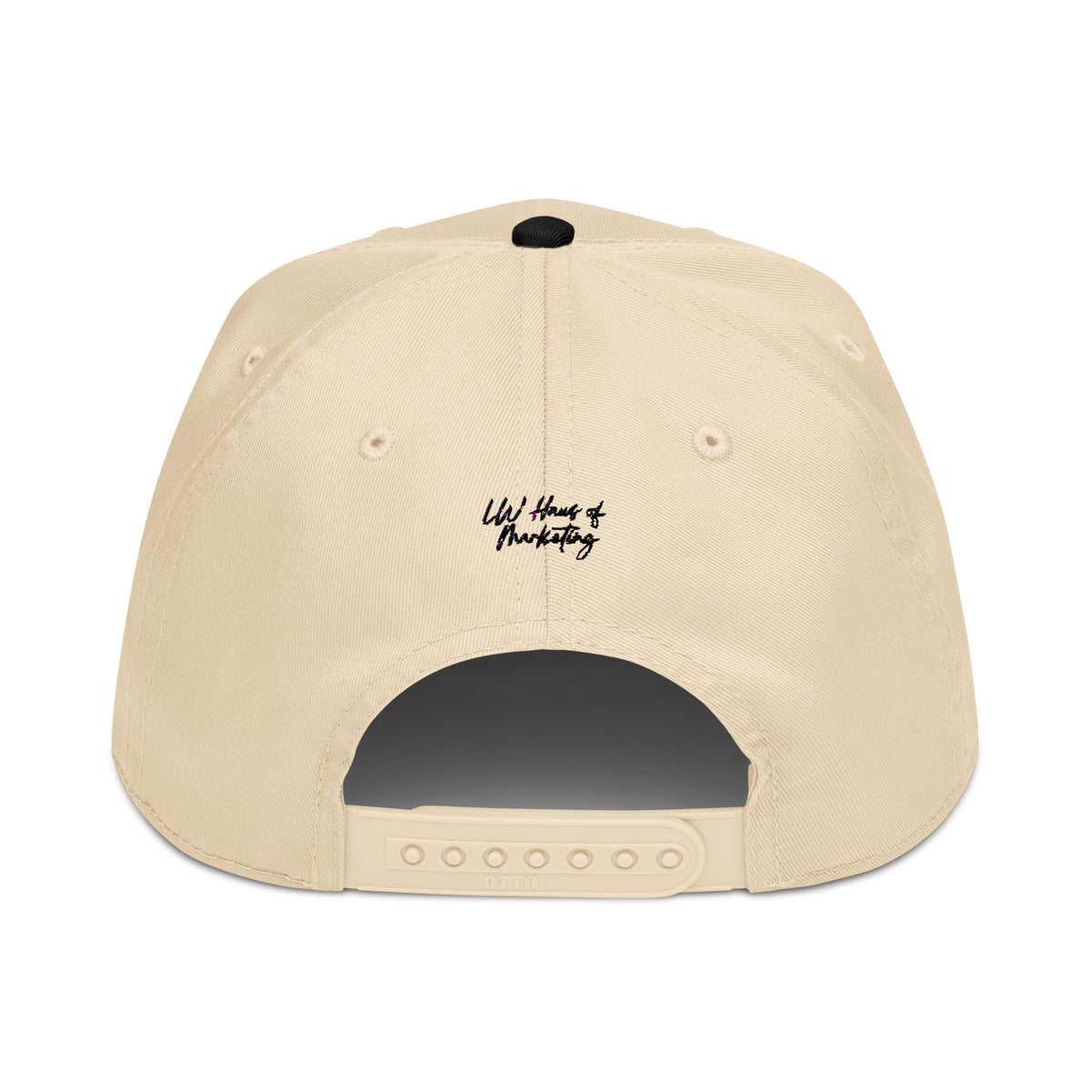 A trendy women’s trucker cap for everyday wear, the Pretty & Paid Hat is a stylish 5 panel snapback hat for women designed for casual outfits, streetwear style, and content creation.