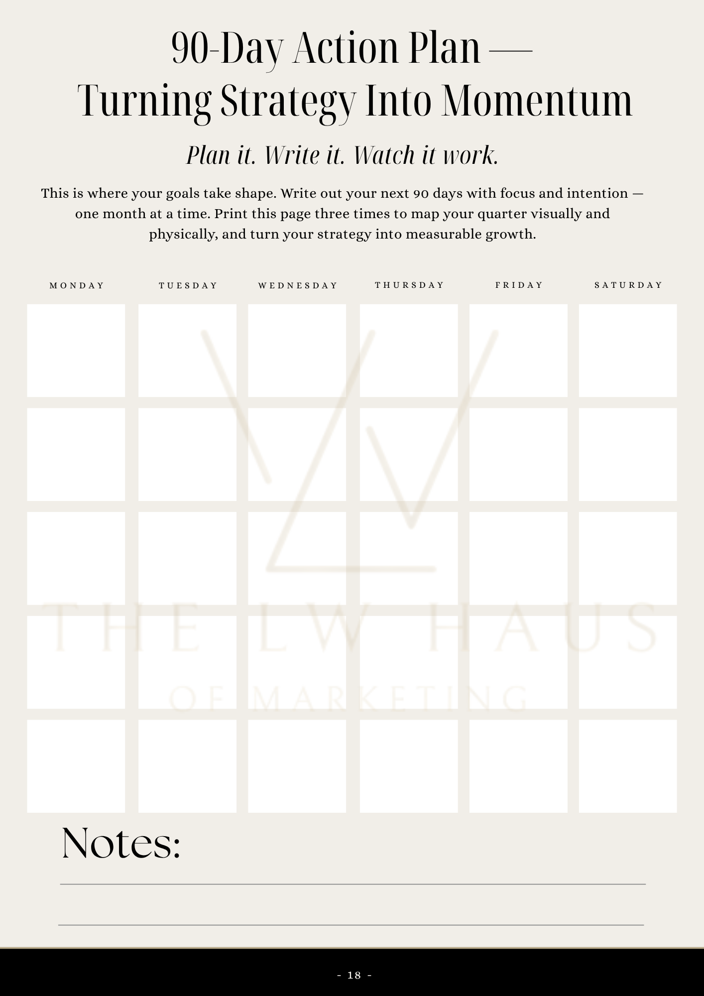 The Brand Blueprint™ Digital Download — by The LW Haus of Marketing (PDF)